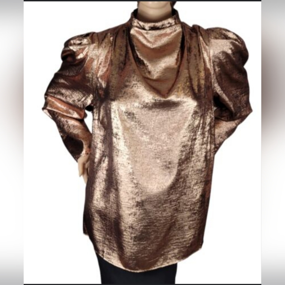 Future Collective Mock Neck Blouse